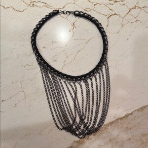 Park Lane Black Chain Statement Necklace